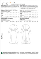 CLEARANCE • VOGUE SEWING PATTERN MISSES' DRESS 1406