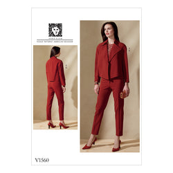 CLEARANCE • VOGUE PATTERN  MISSES' OPEN, LOOSE JACKET AND SLIM PANTS 1560