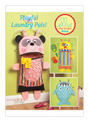 CLEARANCE • KWIK SEW SEWING PATTERN K224 SHARK, PANDA AND MONSTER LAUNDRY BAGS 0224