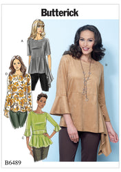 CLEARANCE • BUTTERICK PATTERN MISSES' TOPS 6489