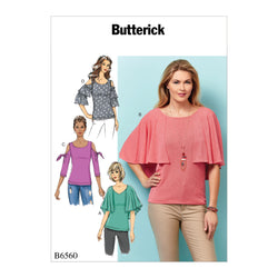 CLEARANCE • BUTTERICK PATTERN MISSES' TOPS 6560