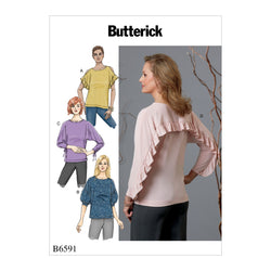 CLEARANCE • BUTTERICK PATTERN MISSES' TOPS 6591