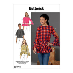 CLEARANCE • BUTTERICK PATTERN MISSES' TOPS 6592