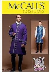CLEARANCE • McCall's Pattern MEN'S THREE-QUARTER-LENGTH COAT AND VEST COSTUME 7585