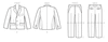 CLEARANCE • VOGUE PATTERN CHILDREN'S/BOYS' TWO-BUTTON JACKET, AND FLAT-FRONT SHORTS AND PANTS 9248