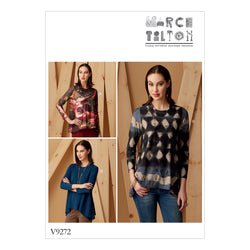 CLEARANCE • VOGUE PATTERN MISSES' KNIT TUNICS WITH GODETS 9272