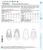 CLEARANCE • Vogue Pattern MISSES' ELASTIC-WAIST SKIRT WITH SEAM DETAILS 9283
