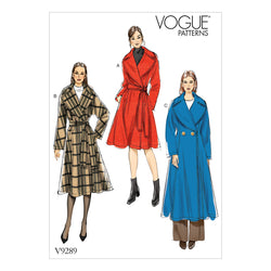 CLEARANCE • VOGUE PATTERN MISSES' WIDE-COLLAR COAT AND BELT 9289