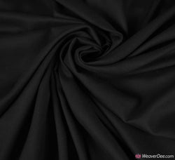 Plain Cotton Lawn Fabric / Black