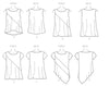 McCall's Pattern M7323 Misses' Asymmetrical Seam-Detail Tops