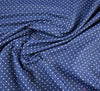 Stretch Denim Chambray Fabric - Pinspot Blue