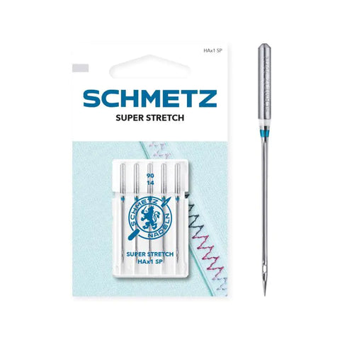 SCHMETZ Super Stretch Machine Needles | Pack of 5 SIZE 90/14 or 75/11