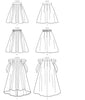 Vogue Pattern V8980 Misses' Full Gored Skirts