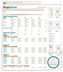 CLEARANCE • KWIK SEW SEWING PATTERN Misses' Asymmetrical Aprons K239