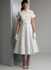 Vogue Pattern V9000 Vintage 1950s Misses' Button-Up Shirtdresses & Belt