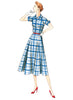 Vogue Pattern V9000 Vintage 1950s Misses' Button-Up Shirtdresses & Belt