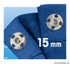 Prym - Press Studs (Sew-On) - Silver 15mm - Pack of 6 - WeaverDee.com Sewing & Crafts - 2