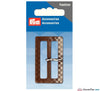 Prym - Fashion Belt Buckle 40mm Checkered / Brown - Beige - WeaverDee.com Sewing & Crafts