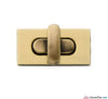 Prym - Brushed Antique Brass Turn Clasp - WeaverDee.com Sewing & Crafts - 3