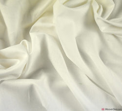 Ivory Plain Cotton Fabric (60 Square)