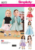 Simplicity - S8072 Vintage 1950's Inspired 18" Doll Clothes - WeaverDee.com Sewing & Crafts - 1