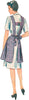 Simplicity Pattern S8571 Misses' Vintage 1940s Aprons