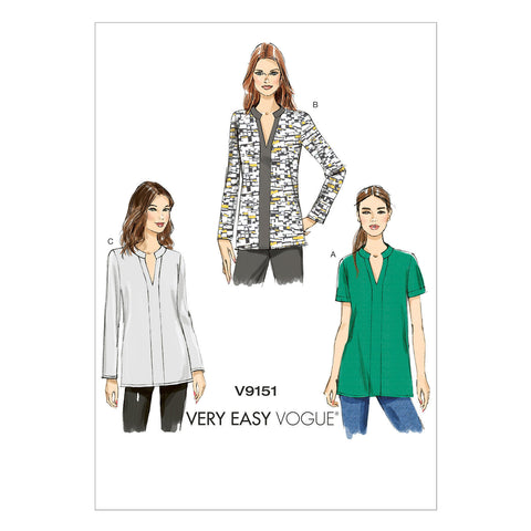 Vogue - V9151 Misses' Tunic | Very Easy - WeaverDee.com Sewing & Crafts - 1