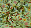 Polycotton Fabric - Animal Farm Mint