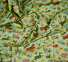 Polycotton Fabric - Animal Farm Mint