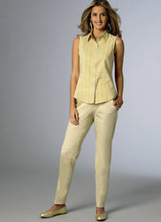 CLEARANCE • Butterick Pattern B6028 Misses' Seam Detail Trousers