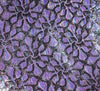 Brocade Fabric - Oregon Floral - Purple