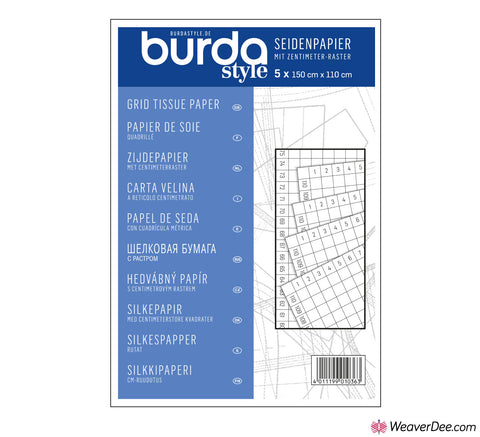Burda Tracing Paper With Centimetre Grid