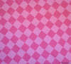 Checkerboard Cotton Fabric - Candy Pink