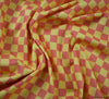 Checkerboard Cotton Fabric - Yellow