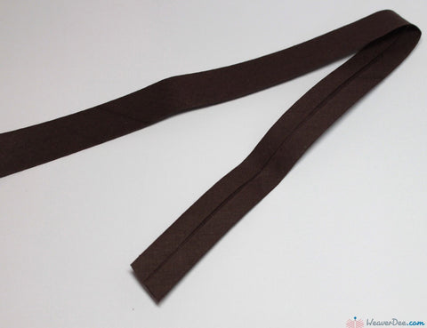 PRYM 100% Cotton Bias Binding / Dark Brown