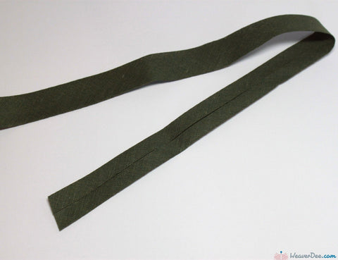 PRYM 100% Cotton Bias Binding / Army Green