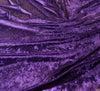 Crushed Velvet Fabric - Purple