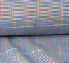Polyviscose Dogtooth Tartan Fabric (Navy / Red)