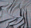 Polyviscose Dogtooth Tartan Fabric (Navy / Red)