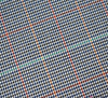 Polyviscose Dogtooth Tartan Fabric (Navy / Red)