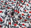 Cotton Poplin Fabric - Fruit Salad White