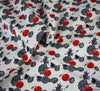 Cotton Poplin Fabric - Fruit Salad White