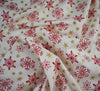 Glitter Cotton Christmas Fabric - Snowflake Cream