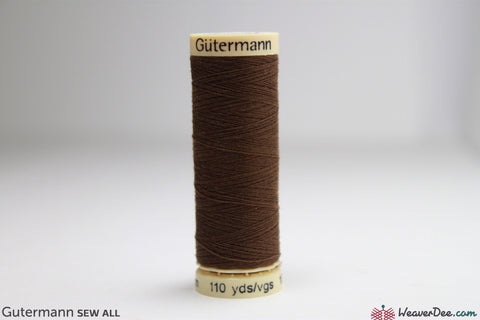 Gütermann - Sew-All Polyester Sewing Thread - Colour: #289 Brown - WeaverDee.com Sewing & Crafts - 1