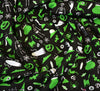 Polycotton Fabric - Halloween Ghost Party Green