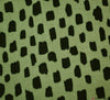Double Gauze Cotton Fabric - Ink Spot - Old Green