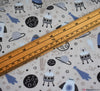 Polycotton Fabric - Into Space - Silver