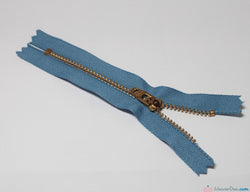 YKK - Jeans Zip / Brass Teeth [231 Light Blue] - WeaverDee.com Sewing & Crafts