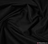 Plain Linen Blend Fabric - Black