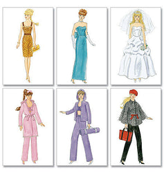McCall's - M6258 Fashion Clothes For 11" Doll - WeaverDee.com Sewing & Crafts - 1